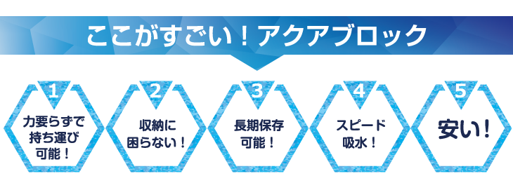 アクアブロックのすごいポイント５つ